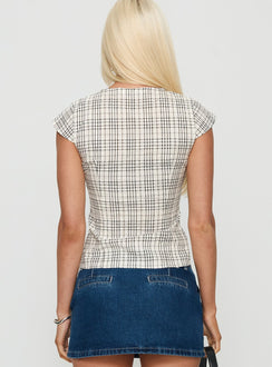 Indulgence Corset Top Multi Check