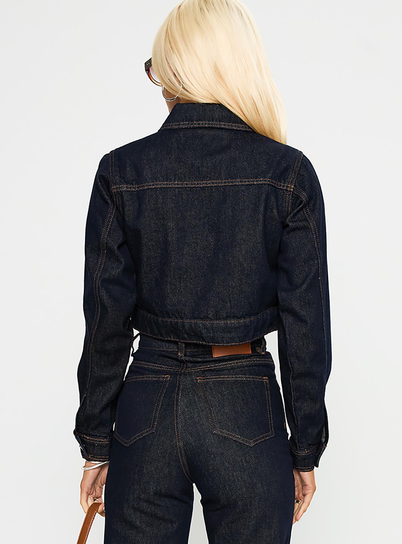 Stallion Cropped Jacket Indigo