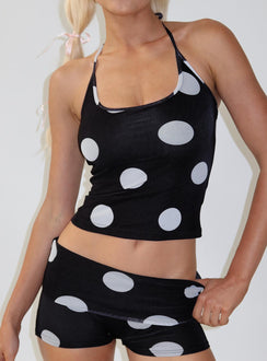 Ezekiel Top Black Polka