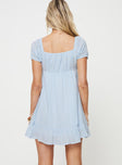 Venetian Mini Dress Blue