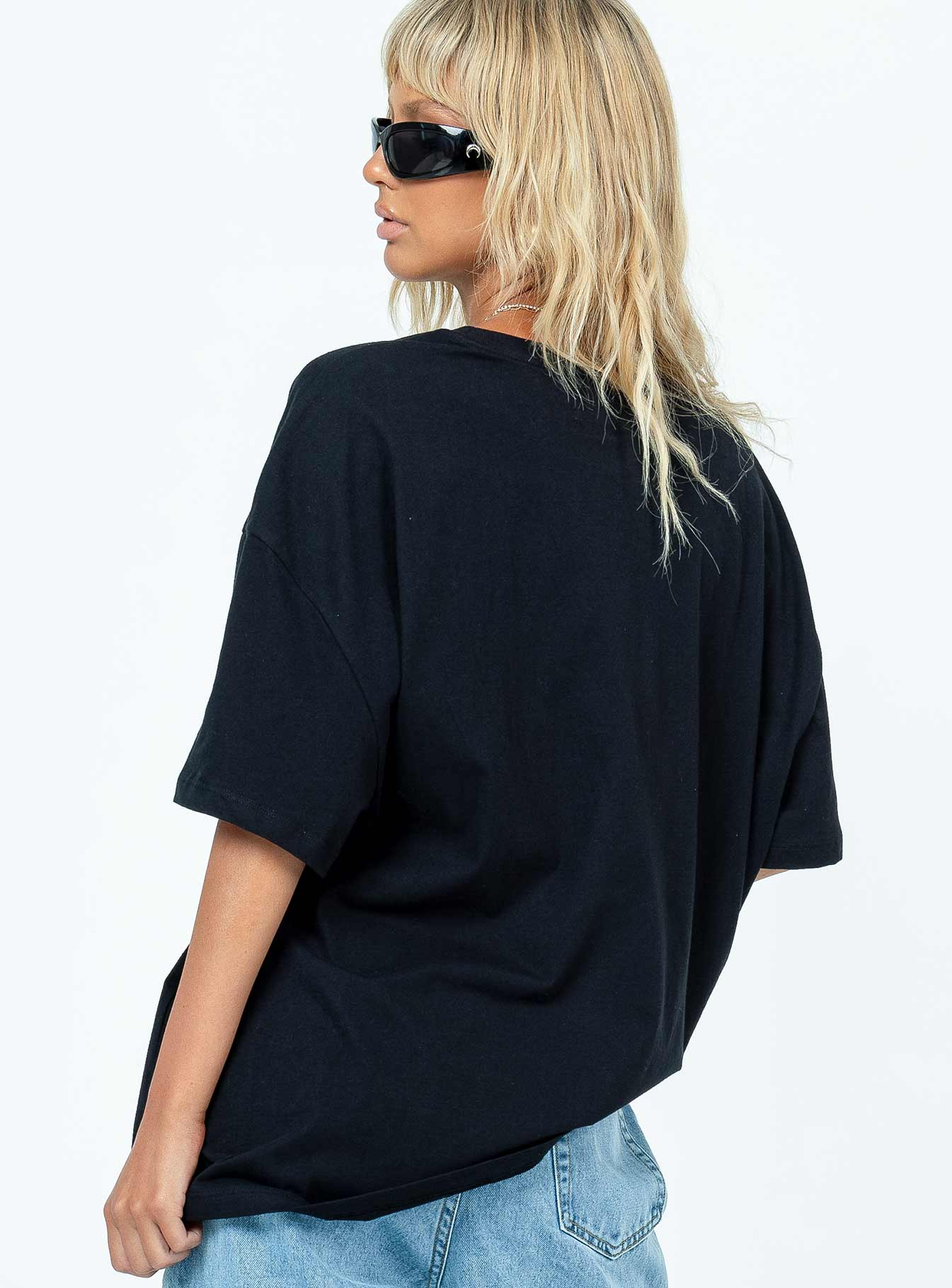 product Princess Polly Full Sleeves High Neck  Future Oversize Tee Black