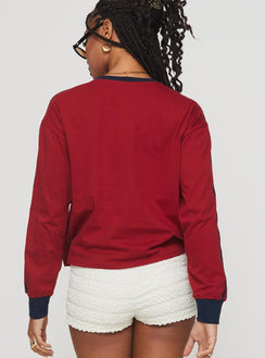 Prata Top Adrenaline Red / Navy