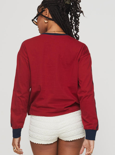 Prata Top Adrenaline Red / Navy