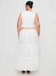 White Lace maxi skirt