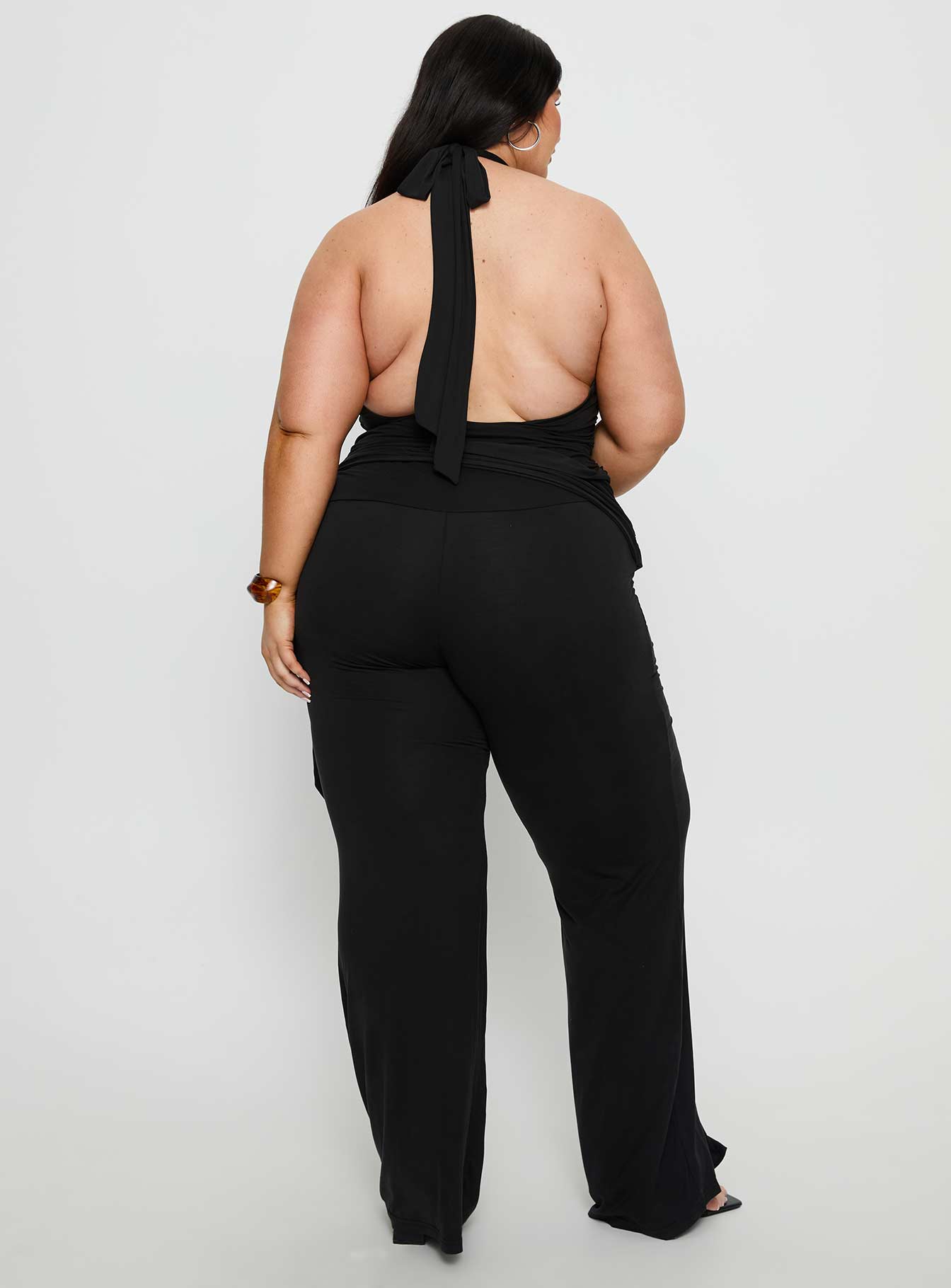 Enchantress Wide Leg Jumpsuit Black Curve