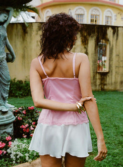 Top V-neckline, lace material detail throughout, slim-fitting Button fastening at front, adjustable straps 