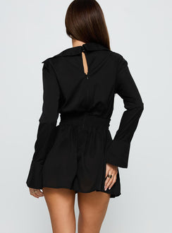 Belvedere Playsuit Black