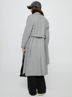 Real Talk Trench Coat Grey