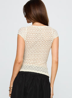 Parasol Textured Top Cream