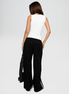 Expedition Wide Leg Track Pants Black