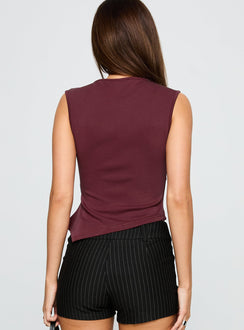 Mateyo Asymmetrical Top Currant