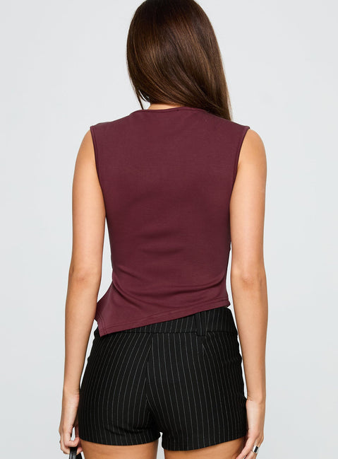 Mateyo Asymmetrical Top Currant