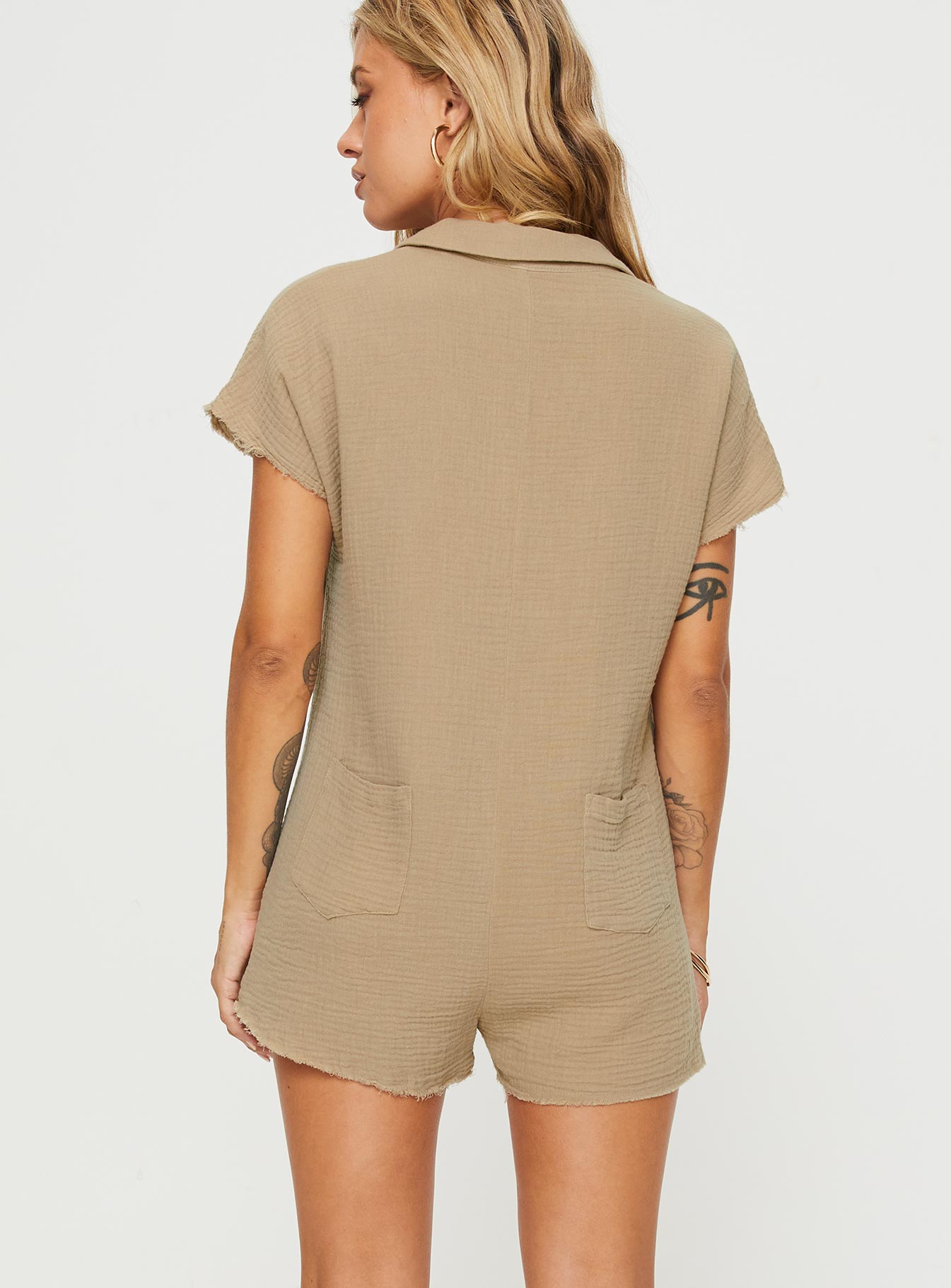 Salt Lake Playsuit Beige