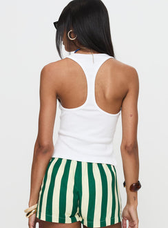 Good Habits Racer Back Top White