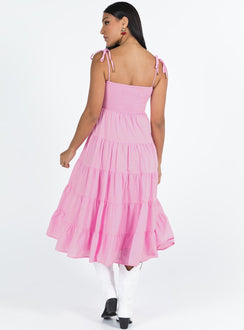 product Princess Polly Scoop Neck  Macer Maxi Dress Pink