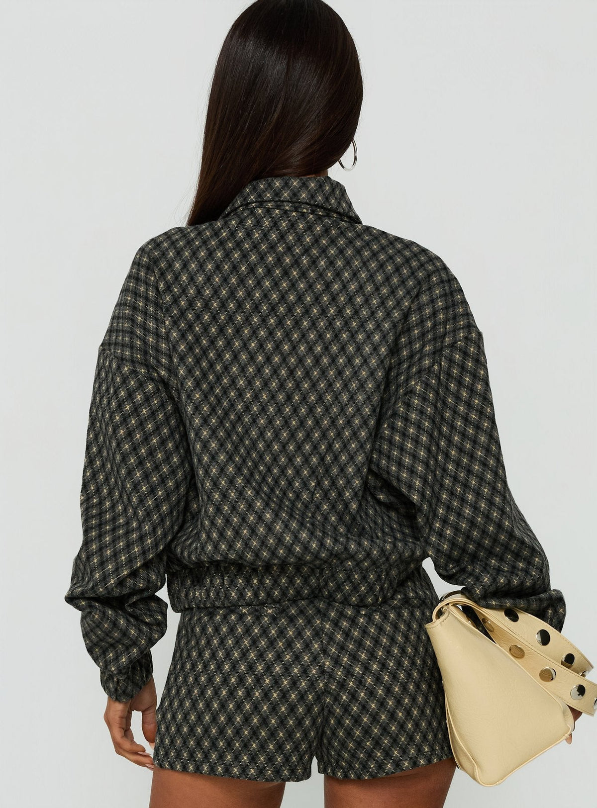 Vanya Collared Jacket Multi Check