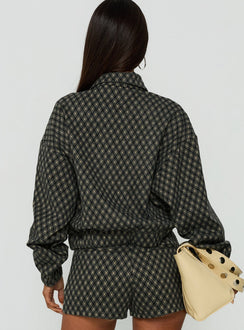Vanya Collared Jacket Multi Check