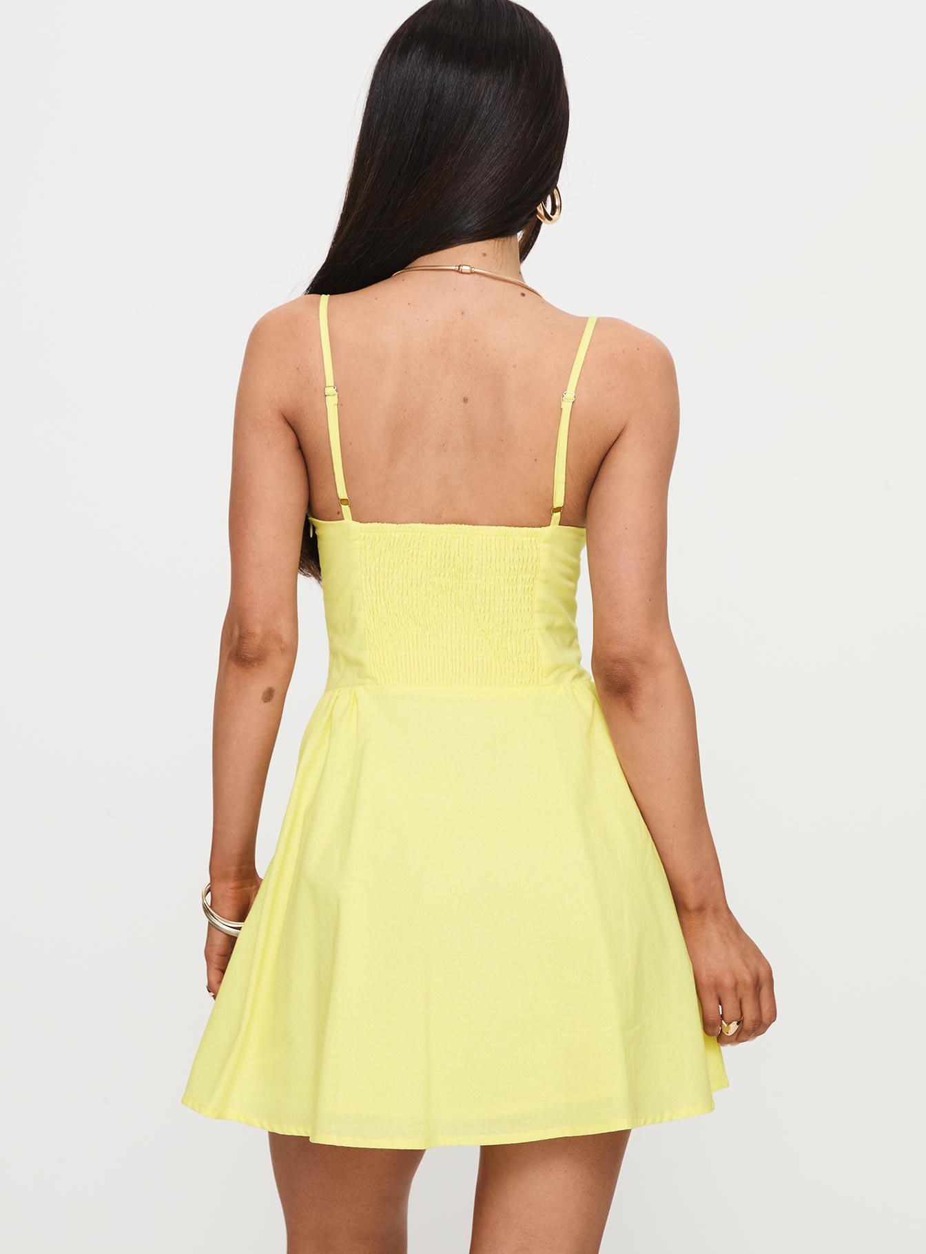 Toulouse Mini Dress Lemon