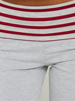 Jetset Pants Grey / Red Stripe