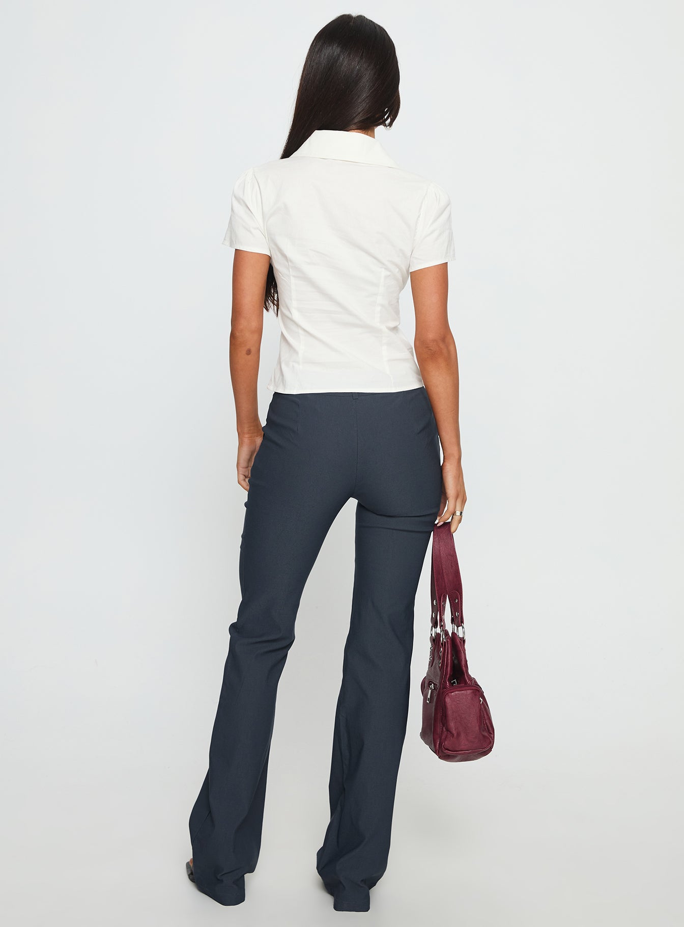 Dariana Flare Pant Charcoal