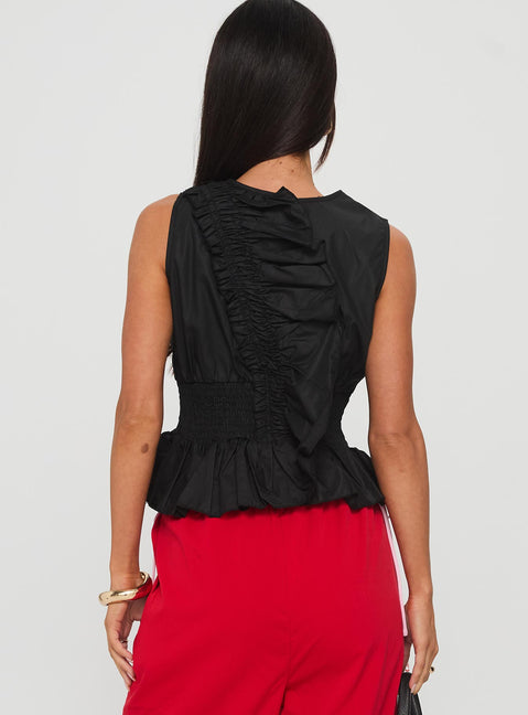 The Clique Top Black