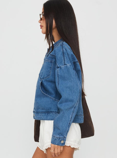 Unexpected Denim Jacket Blue