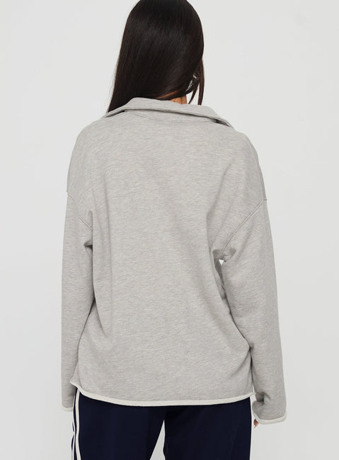 Another Level Collared Jumper Grey