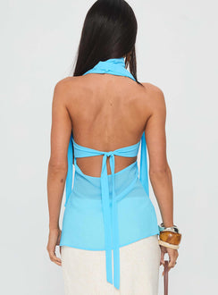 Scarface Tie Top Blue