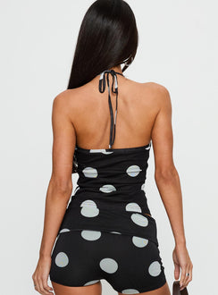 Ezekiel Top Black Polka