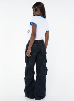 product Princess Polly Mid Rise  Smokeshow Jeans Dark Denim