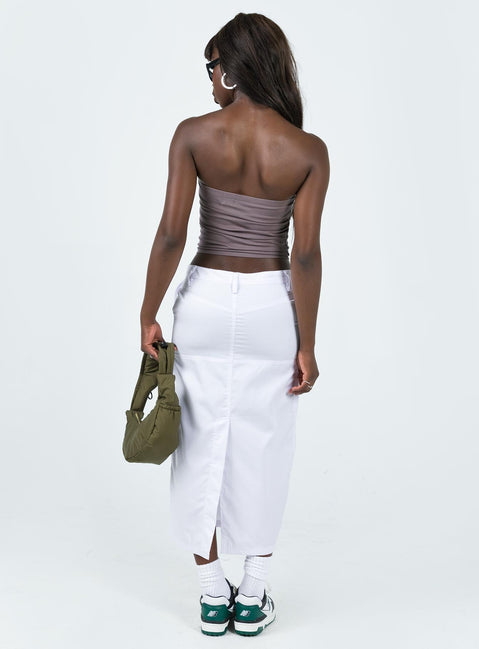 product Motel Widya Skirt White Princess Polly  Maxi 