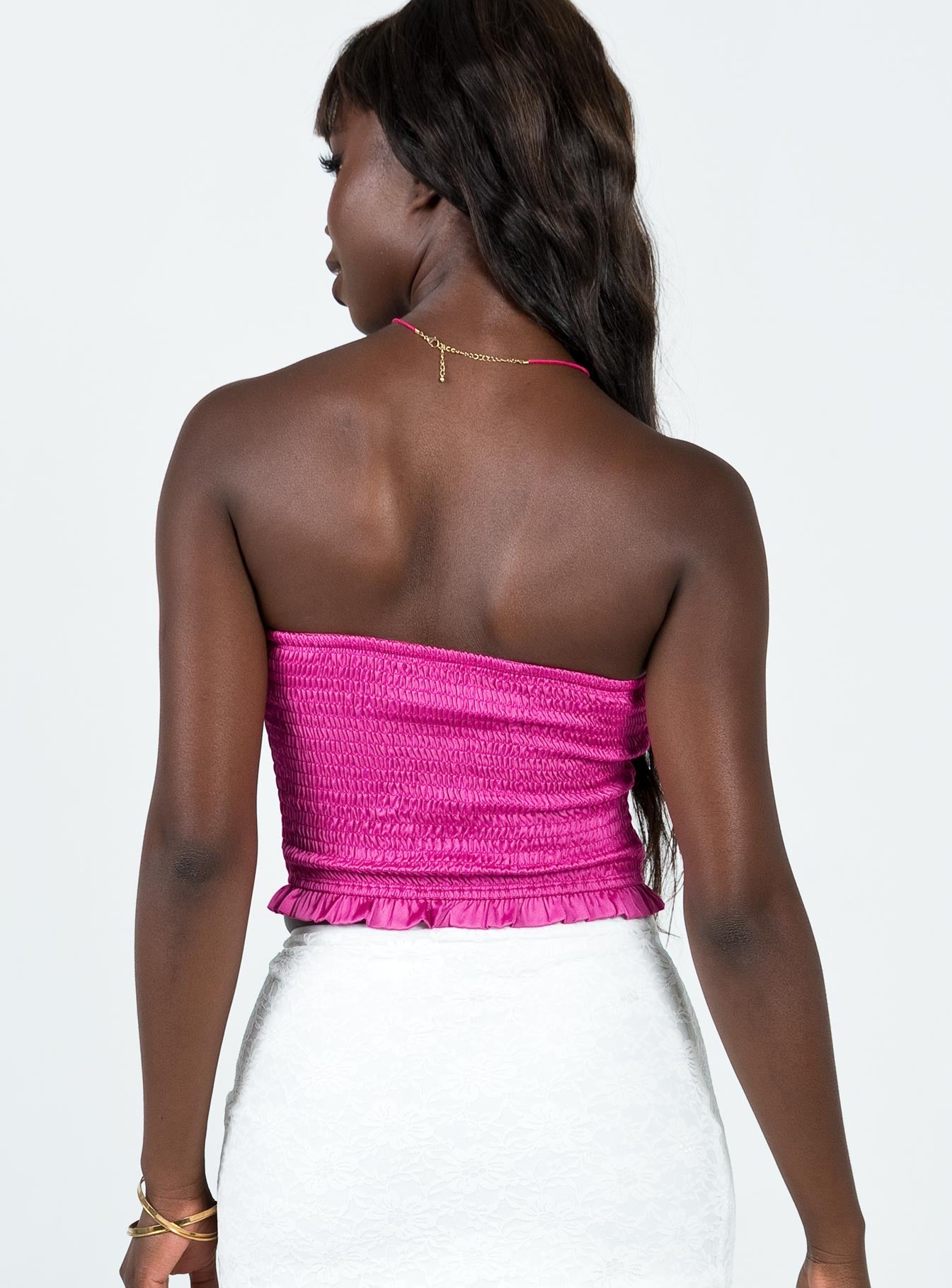 product Princess Polly Sleeveless Square Neck  Bambury Tube Top Pink