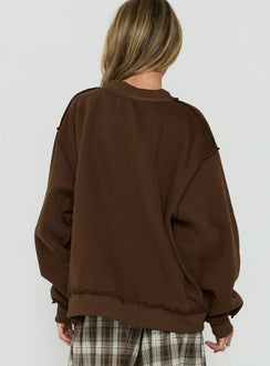 Laine Crew Neck Jumper Brown