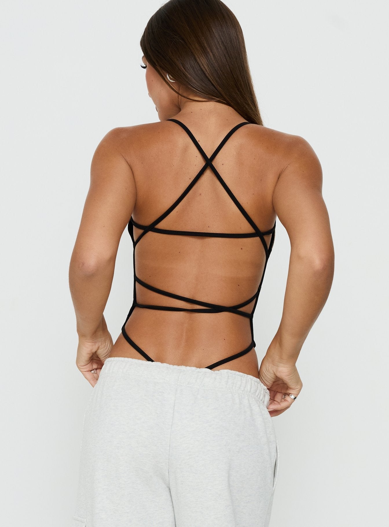 All Tied Up Bodysuit Black