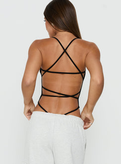 All Tied Up Bodysuit Black