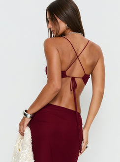 Delores Ruched Top Red