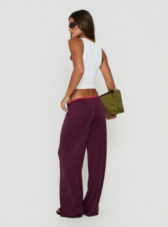 Jessika Ultra Low Pants Red / Plum