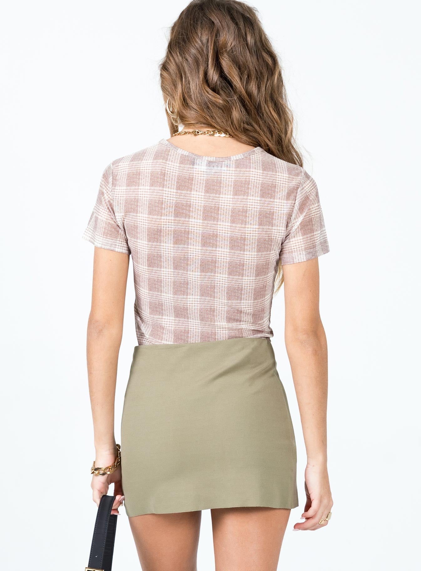 product Karley Low Waist Mini Skirt Green Princess Polly  Mini Skirts 