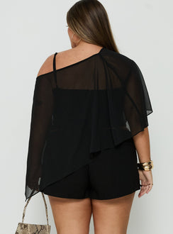 Senzo Wrap Shorts Black Curve