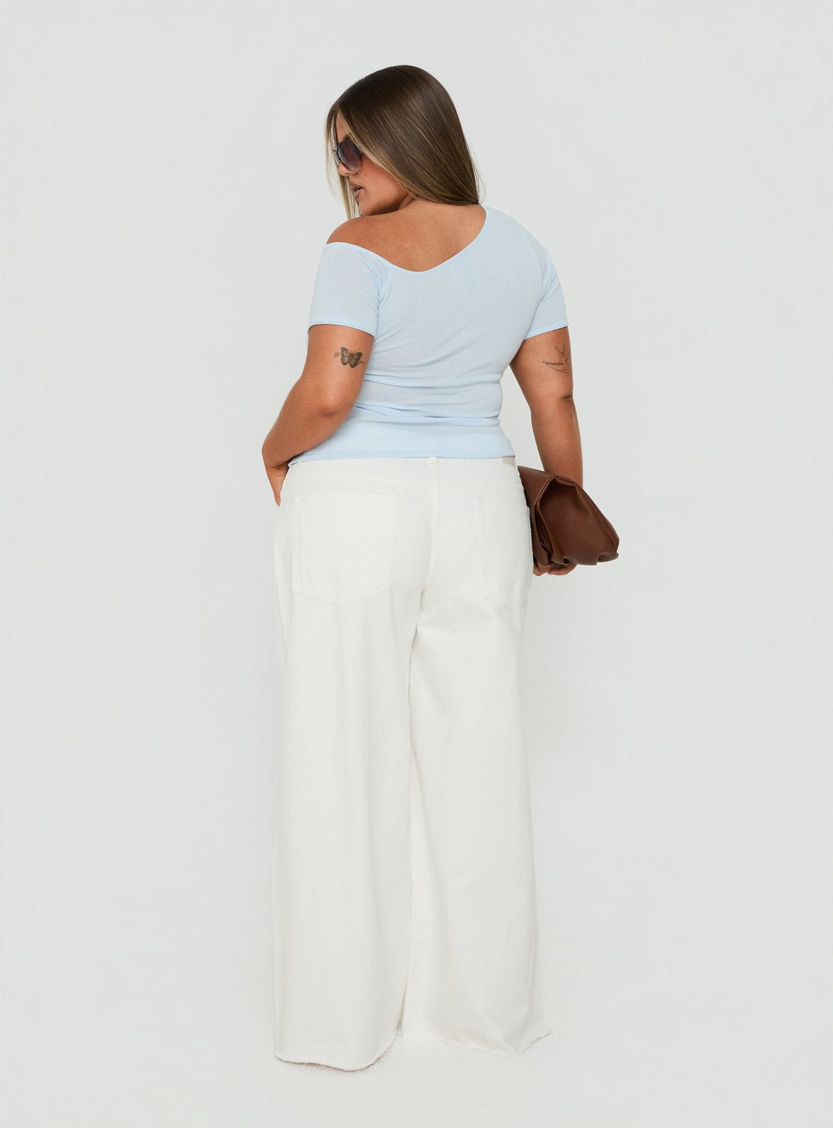 Darla Low Rise Straight Leg Jean White Curve