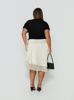 Mattey Cinched V Neck Top Black Curve