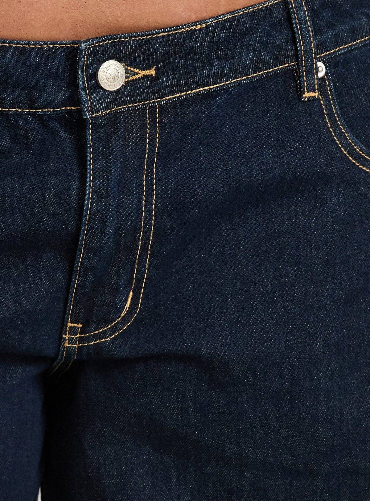 Tidal Wave Low Rise Straight Leg Jeans Raw Denim Curve