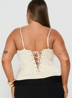 Scorsese Corset Top Champagne Curve