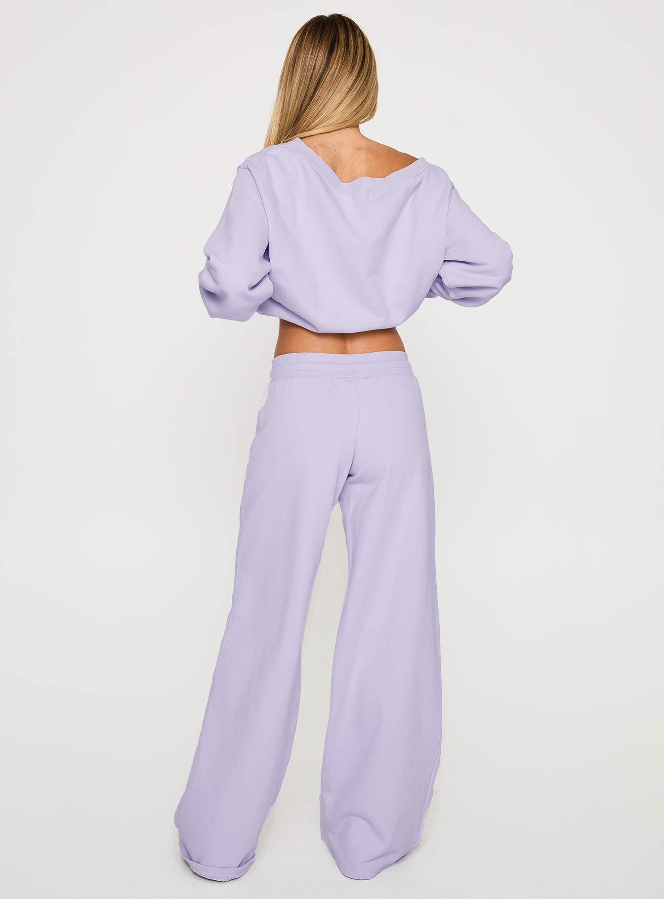 Dodie Wide Leg Pants Washed Lavender