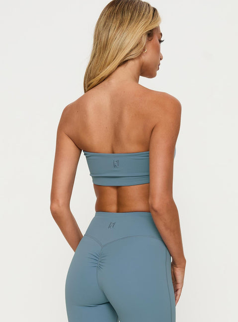 End Goal Active Bandeau Top Blue