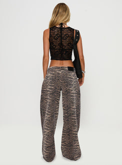 Radical Low Rise Baggy Jeans Tiger