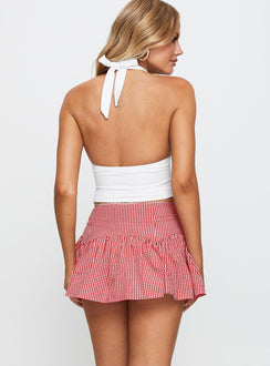 back view of model wearing Princess Polly Chloette Mini Skirt Multi Mini Skirts 