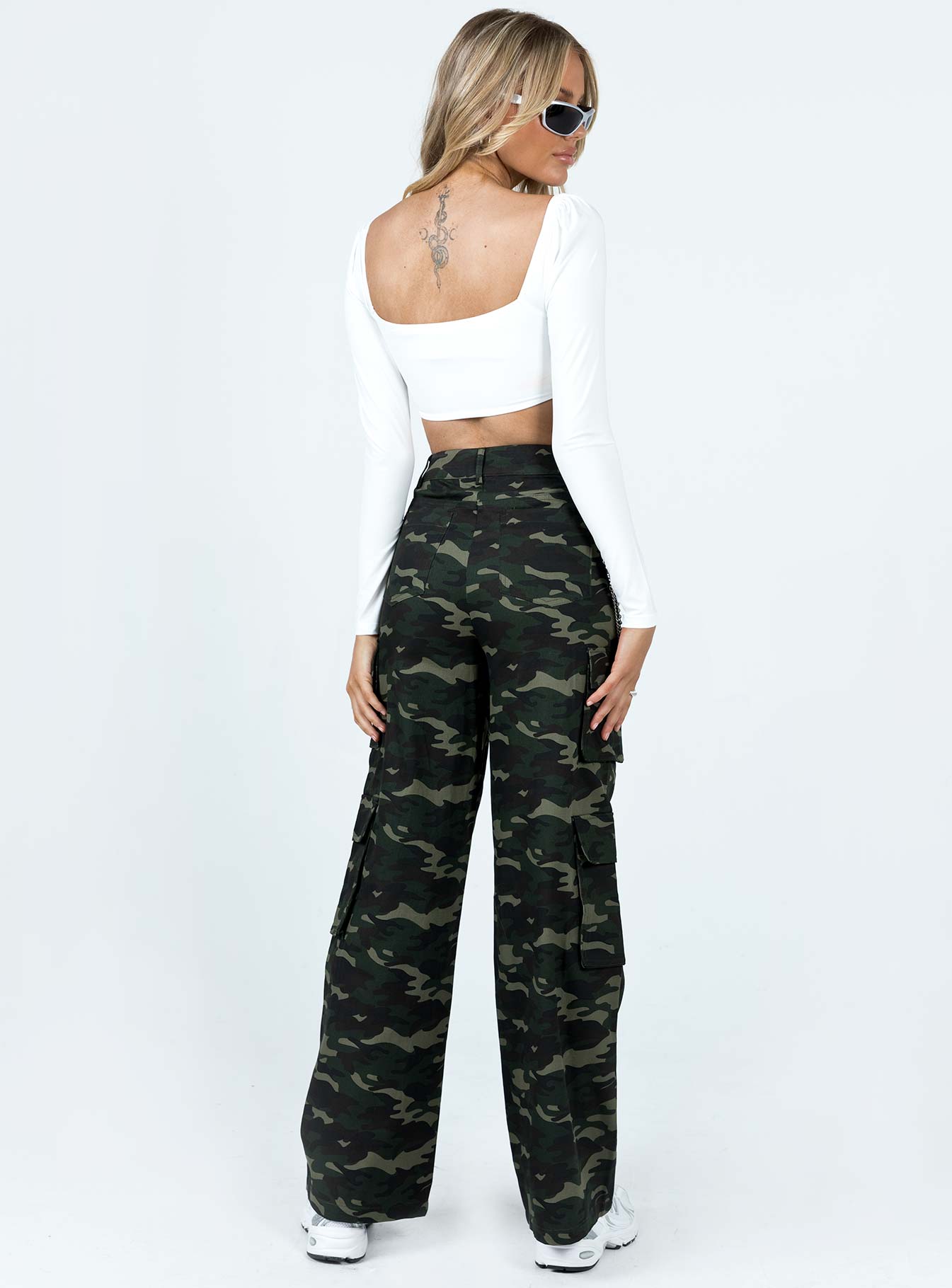 product Princess Polly High Waisted Pants  Now You See Me Pants Camouflage