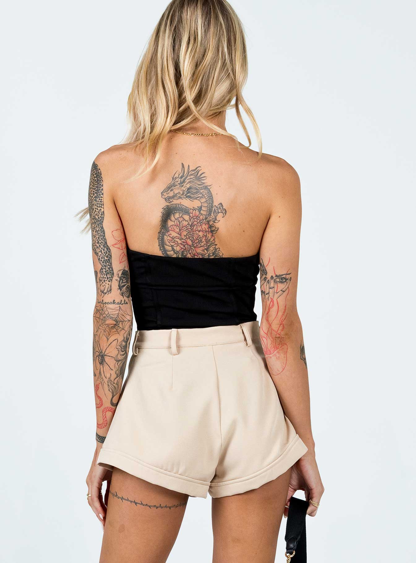 Shorts  Fit & flare  100% polyester  Length of size US 4 / AU 8 waist to inner leg hem: 36cm / 14.1
