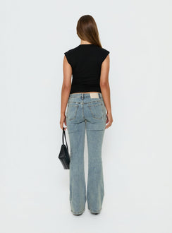 Bethany Low Rise Bootleg Jeans Ice Wash